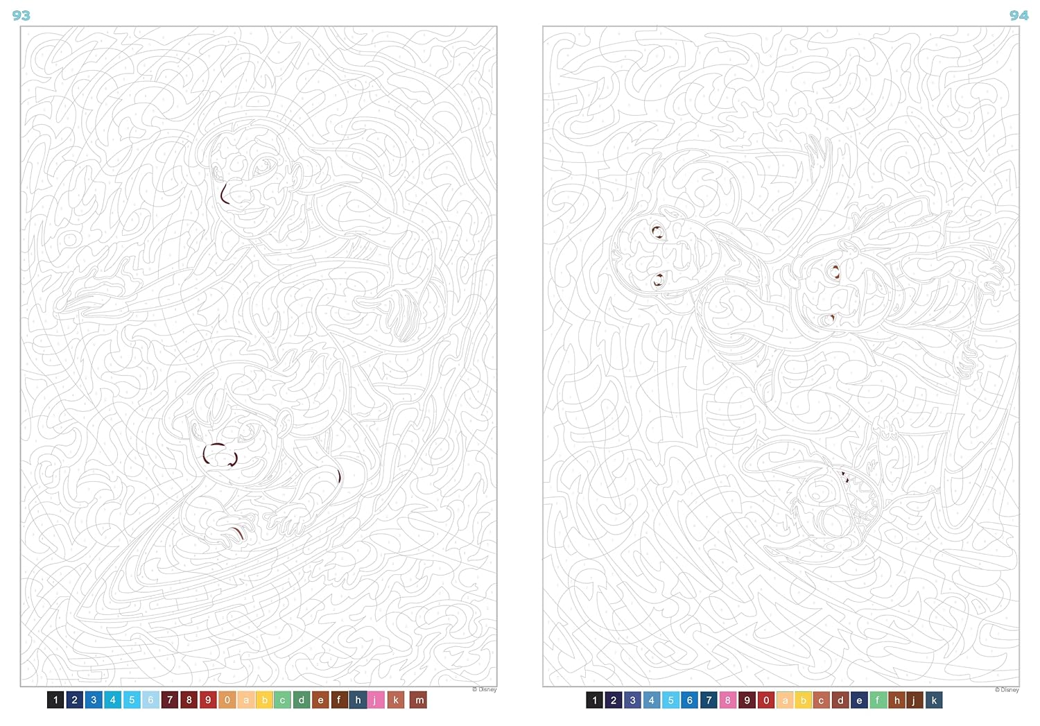 DISNEY PIXELATED COLORING - UNDER THE SEA (COLOR BY NUMBER BOOK)
