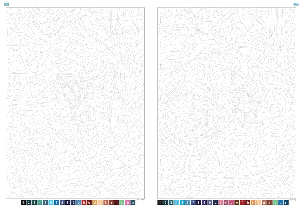 DISNEY PIXELATED COLORING - UNDER THE SEA (COLOR BY NUMBER BOOK)