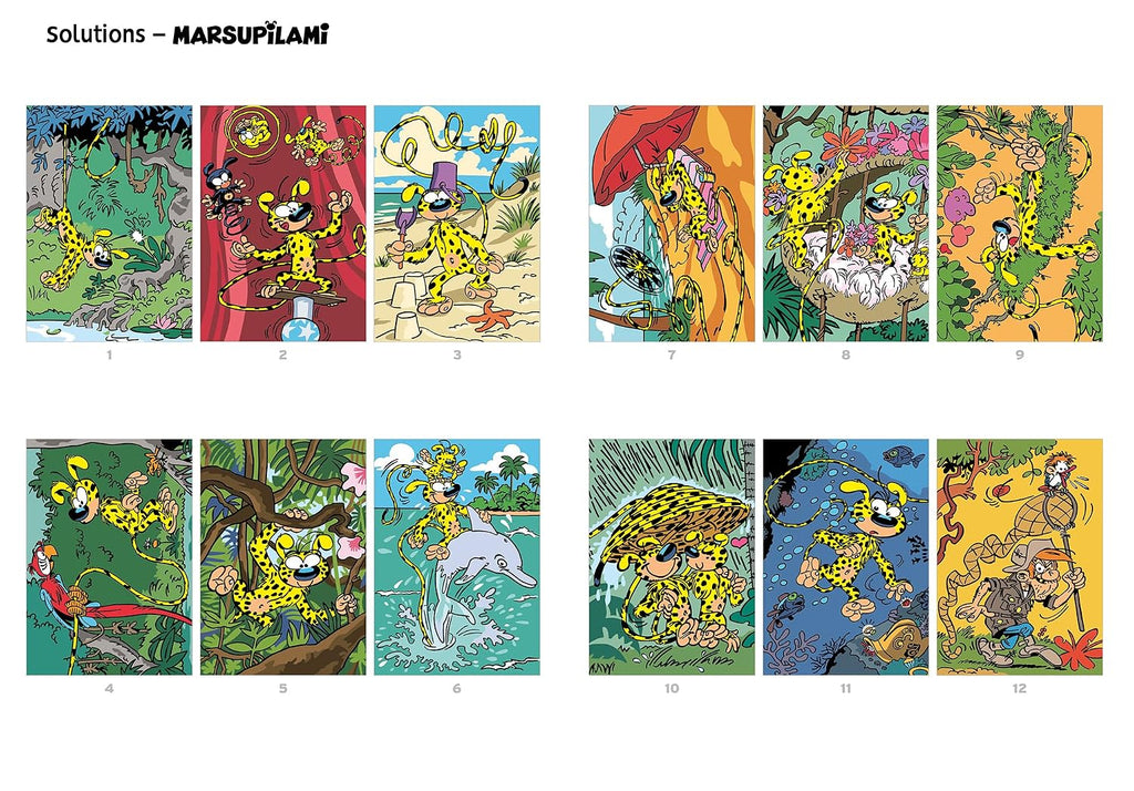 COLORIAGES MYSTÈRES - MARSUPILAMI (LIVRE DE COLORIAGE PAR NUMÉROS)