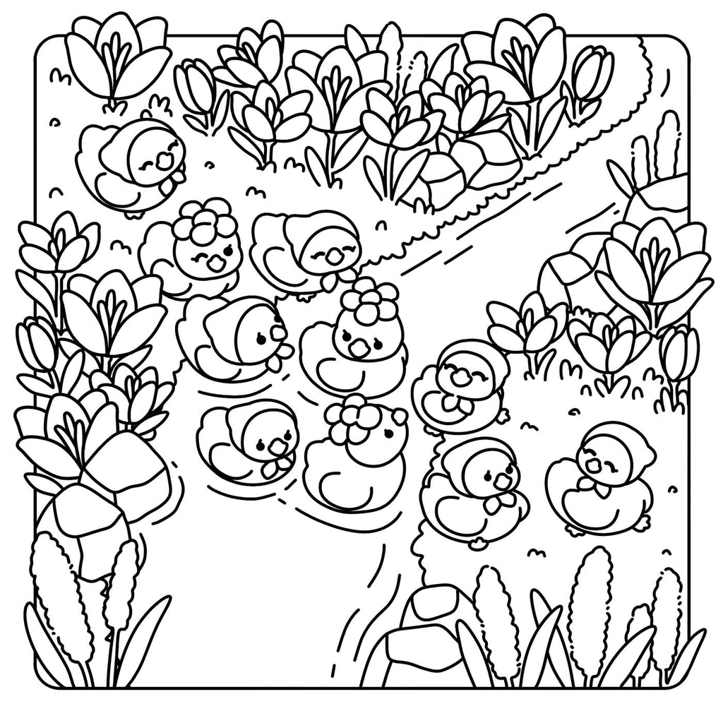 COLORIAGES ZEN ET MIGNONS (COSY COLO) - DOUX PRINTEMPS - SHANDSTUDIO (LIVRE DE COLORIAGE)