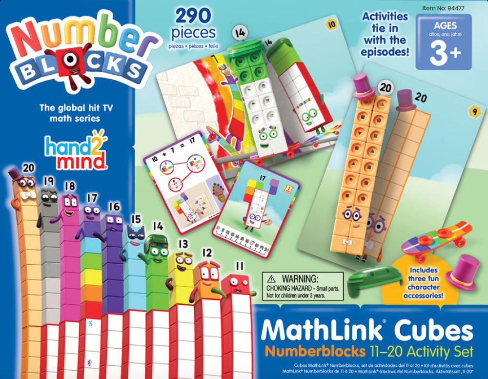 ENSEMBLE D'ACTIVITÉS MATHÉMATIQUES NUMBERBLOCKS MATHLINK CUBES 11-20
