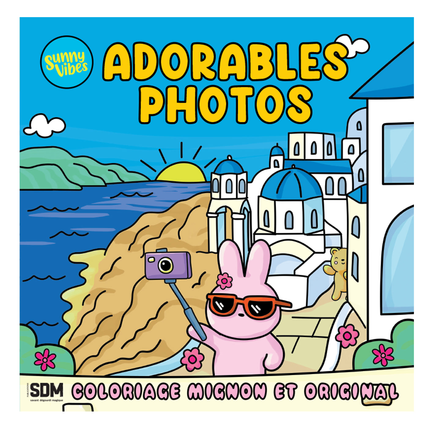 COLORIAGES MIGNONS ET ORIGINAUX (COSY COLO) - ADORABLES PHOTOS - SUNNY VIBES (LIVRE DE COLORIAGE)