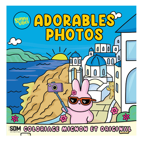 COLORIAGES MIGNONS ET ORIGINAUX (COSY COLO) - ADORABLES PHOTOS - SUNNY VIBES (LIVRE DE COLORIAGE)