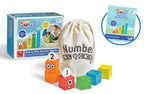 NUMBERBLOCKS - 1 TO 5 WOODEN NUMBER BLOCKS – HAND TO MIND (MULTILINGUAL)