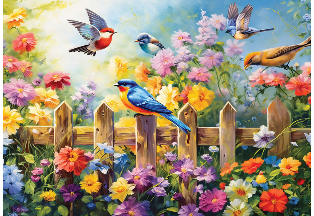 EUROGRAPHICS CASSE-TÊTE CONNEXION 24 PIÈCES - OISEAUX DE JARDIN JOUEURS #9724-0873