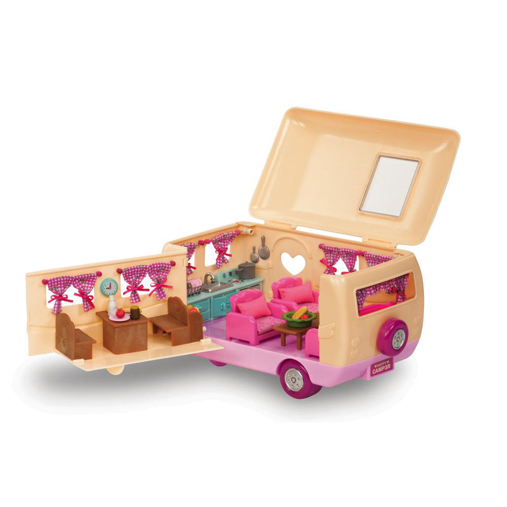 LI'L WOODZEEZ - ENSEMBLE DE CAMPING "HAPPY CAMPER" ROSE