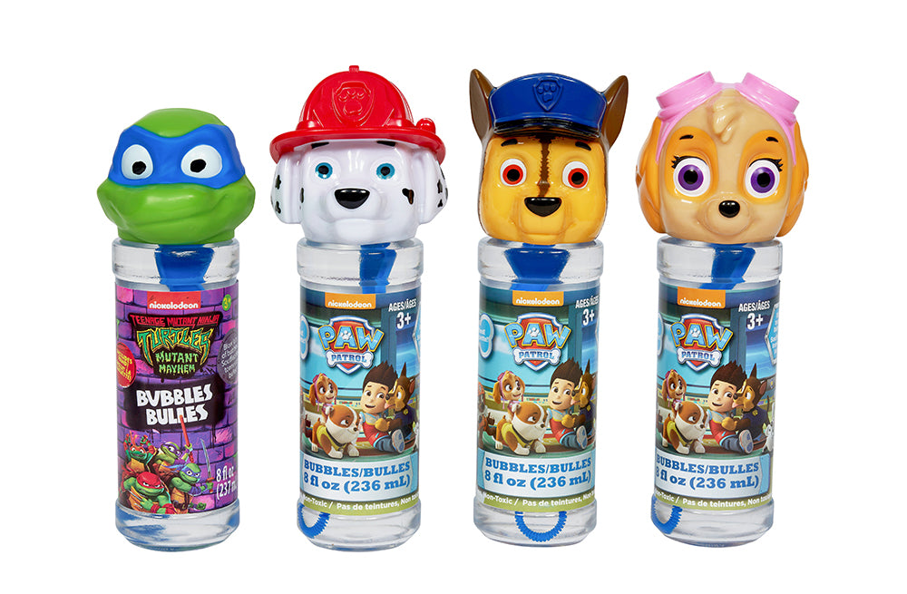 8 OZ LICENSED CHARACTER BUBBLES ASST