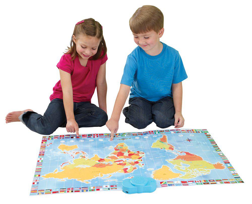 MAPPEMONDE INTERACTIVE BILINGUE