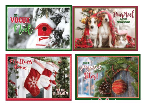 NOËL - CARTES DE NOËL EN FRANÇAIS ASST