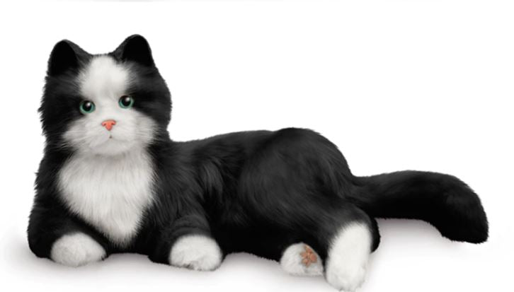 INTERACTIVE PET CAT - BLACK AND WHITE