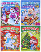 CAHIERS À COLORIER DE NOËL DE 64 PAGES 8" X 10.5" ASST - Version multilingue