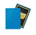 PAQUET DE 100 POCHETTES PROTECTRICES DE CARTES BLEU SAPHIR MAT DRAGON SHIELD