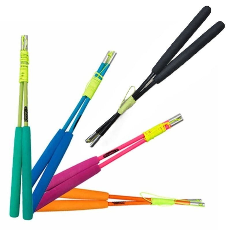 BAGUETTES DE DIABOLO SUPERGLASS (FIBRE DE VERRE) ASST