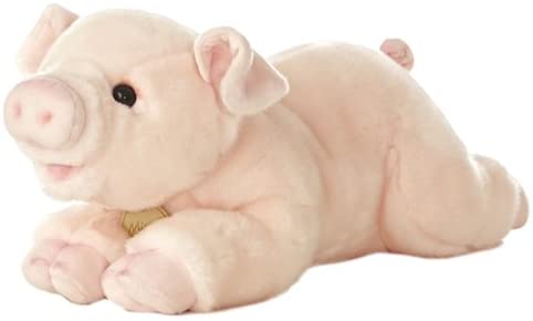 PELUCHE AURORA - GROS COCHON ROSE 16'' MIYONI