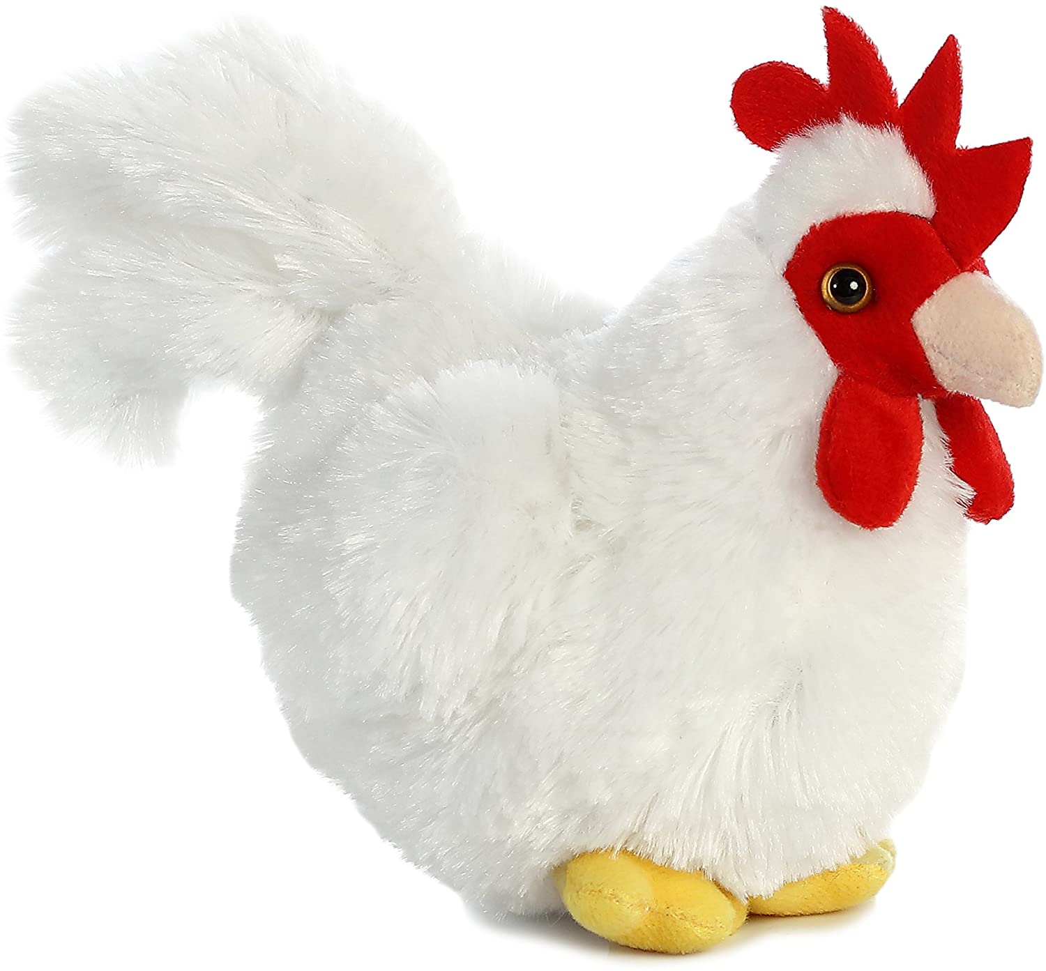 PELUCHE AURORA - PETITE POULE BLANCHE 8"