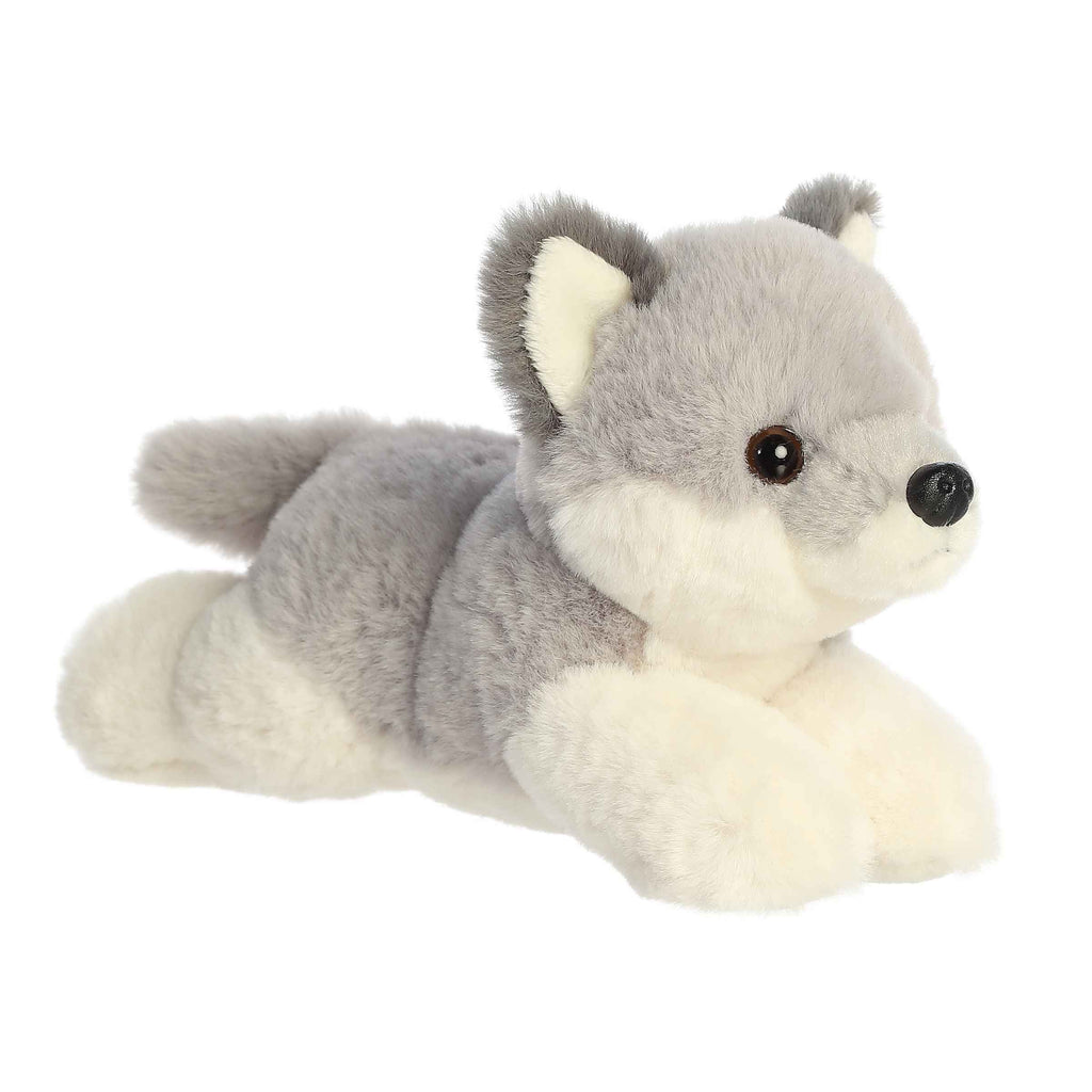AURORA MINI FLOPSIE PLUSH - WOLF CUB 8"(20CM)