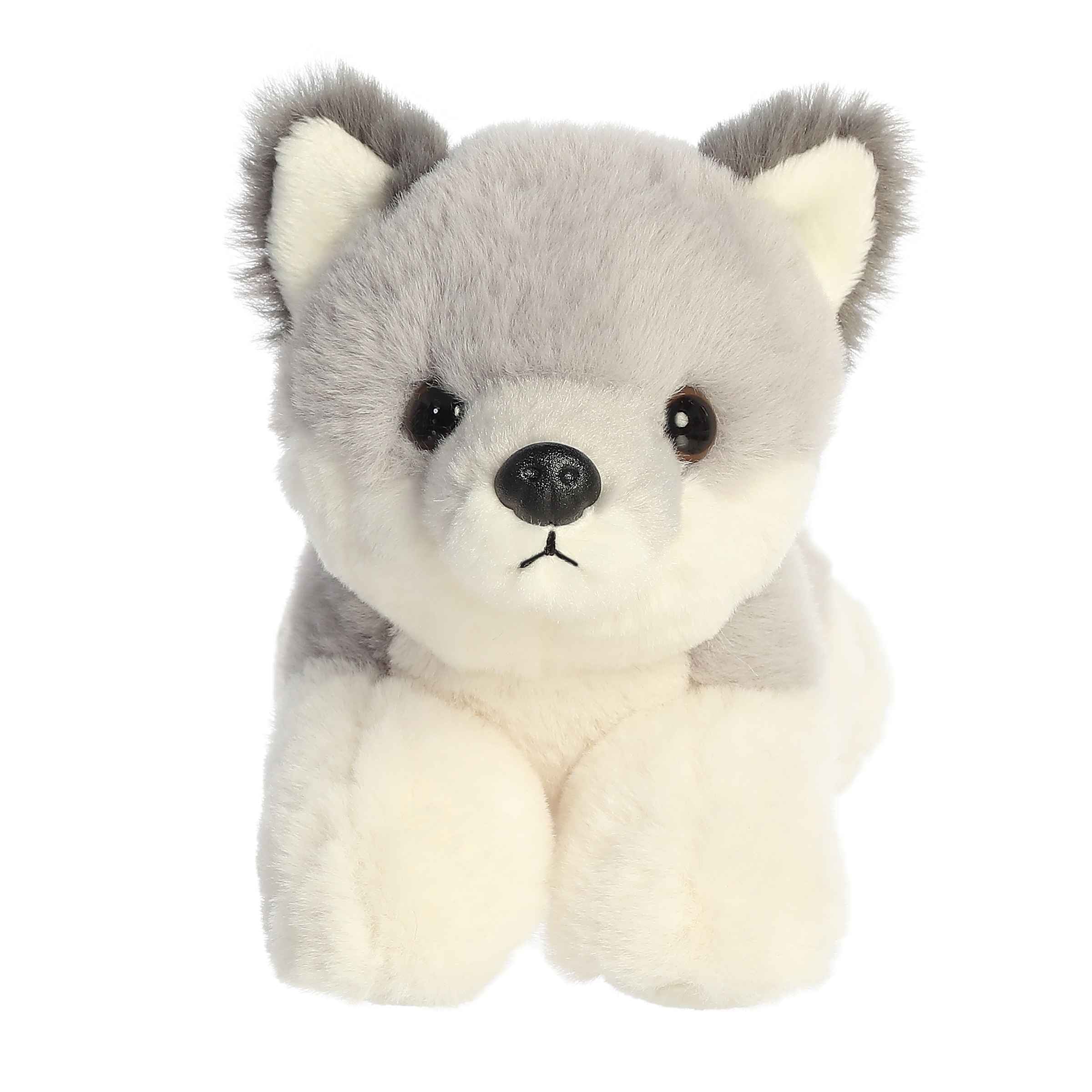 AURORA MINI FLOPSIE PLUSH - WOLF CUB 8"(20CM)