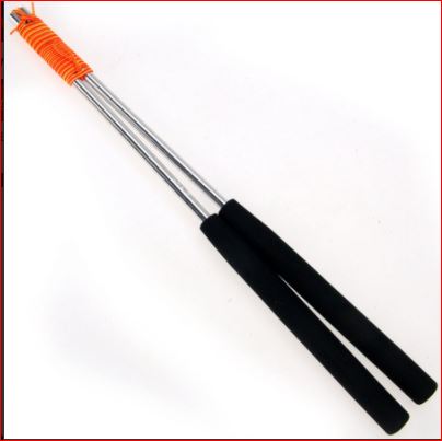BLACK ALUMINUM DIABOLO HANDSTICKS