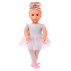 ENSEMBLE VÊTEMENTS OG - "TUTU CUTE" ROBE PAPILLON DE BALLET POUR POUPÉE DE 46 CM