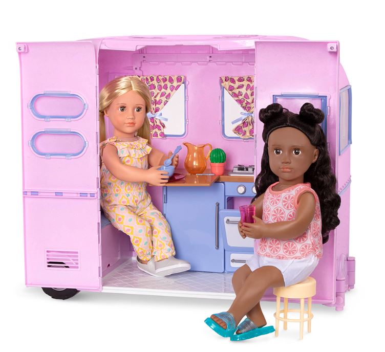 OG VEHICLE - 18-INCH DOLL CAMPER ("R.V. SEEING YOU CAMPER")