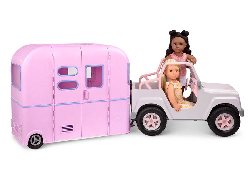 OG VEHICLE - 18-INCH DOLL CAMPER ("R.V. SEEING YOU CAMPER")