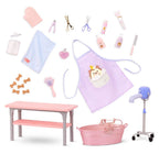 ACCESSOIRES OG DE LUXE - ENSEMBLE DE TOILETTAGE POUR ANIMAUX "SCRUB & STYLE PET GROOMING SET"