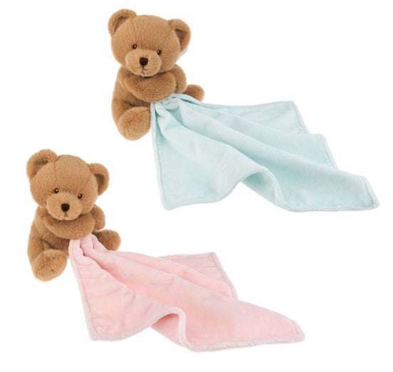 DOUDOUS D'OURSON ROSE OU BLEU ASST