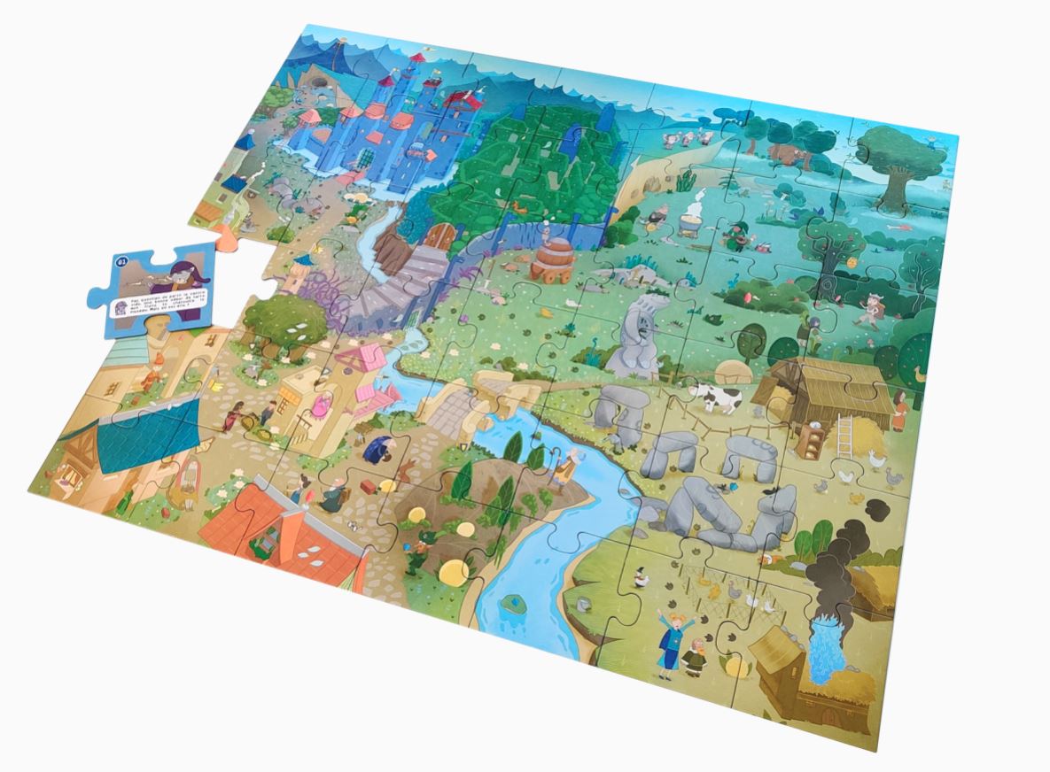 GAME FLOW CASSE-TÊTE 42 PIÈCES - MON PUZZLE AVENTURE - DRAGON #PADRAG-001
