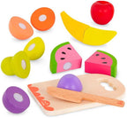 BATTAT WOODY - "CHOP 'N' PLAY" WOODEN FRUIT SET