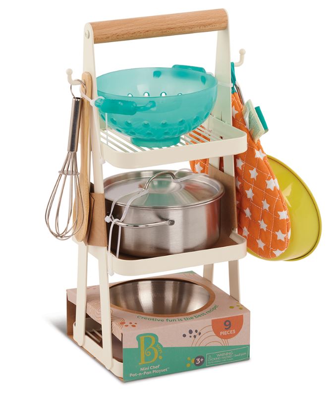 BATTAT ROLE PLAY - MINI CHEF POT-N-PAN SET