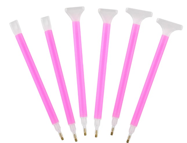 DIAMOND DOTZ CAMELOT - 6-PACK PLASTIC DIAMOND PAINTING STYLUS SET