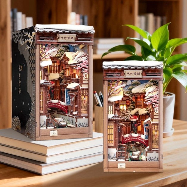 DIY BOOK NOOK - KYOTO SNOW WHISPER (BOOKSHELF INSERT)