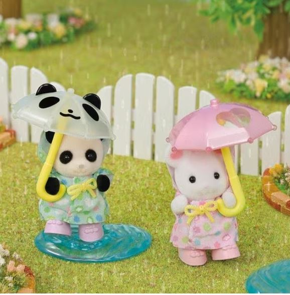 CALICO CRITTERS - AMIS DE LA GARDERIE - DUO JOUR DE PLUIE