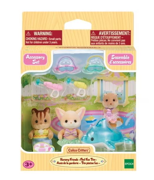CALICO CRITTERS - NURSERY FRIENDS - FUN AT THE POOL TRIO