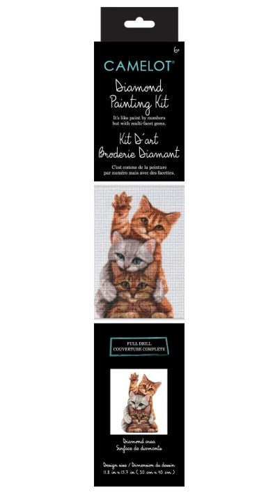 DIAMOND DOTZ CAMELOT - AMBUSHING KITTEN - DIAMOND PAINTING - DIAMOND PAINTING