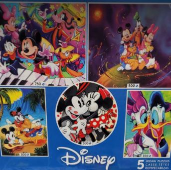 CEACO CASSE-TÊTE 300 À 750 PIÈCES - DISNEY VILAINS 5 EN 1 ASST