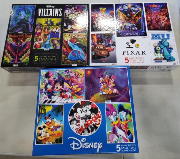 CEACO CASSE-TÊTE 300 À 750 PIÈCES - DISNEY VILAINS 5 EN 1 ASST
