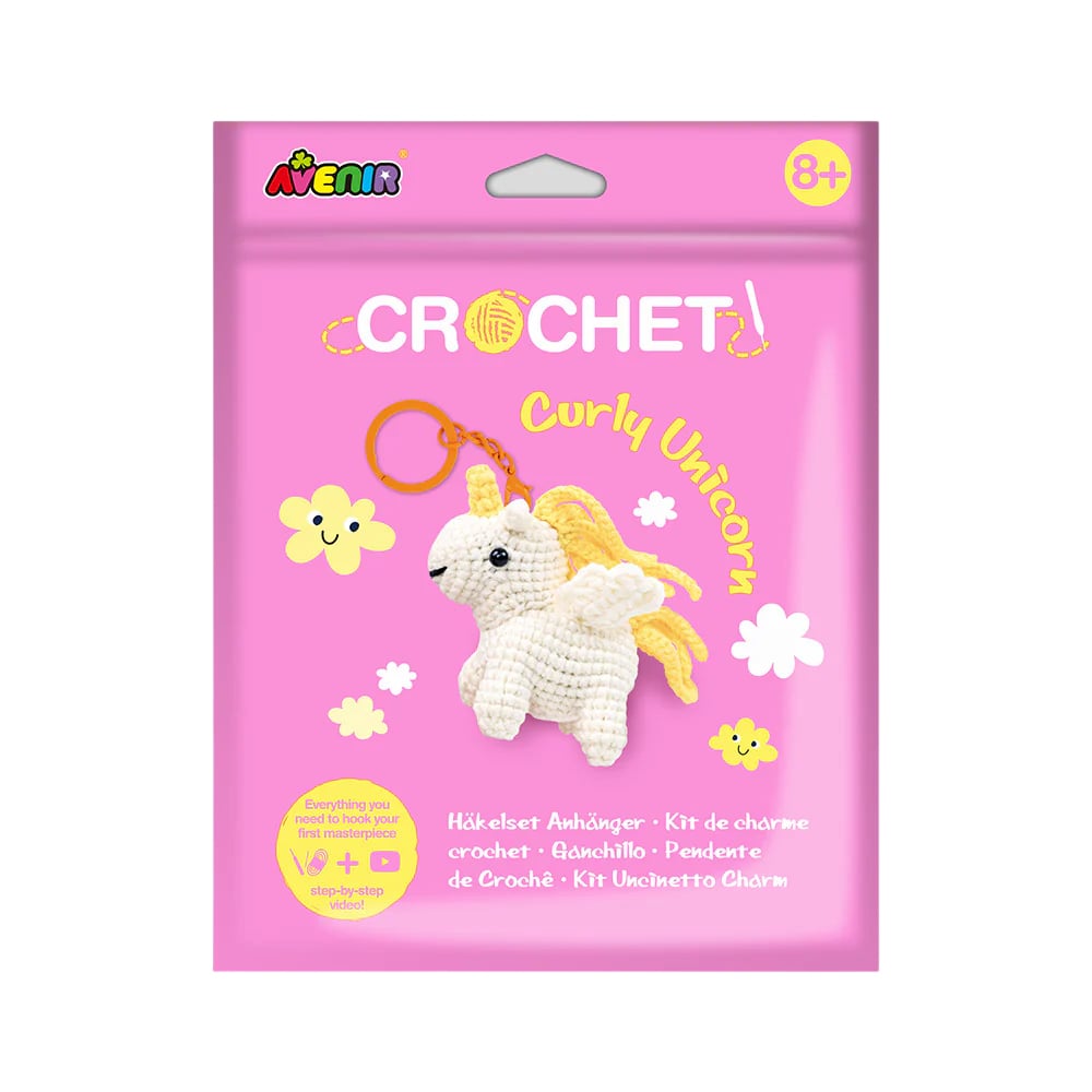 FUTURE - CROCHET KEYCHAIN - FRIZZY UNICORN
