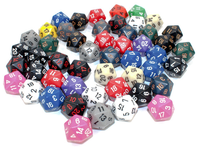 OPAQUE D20 DICE ASST