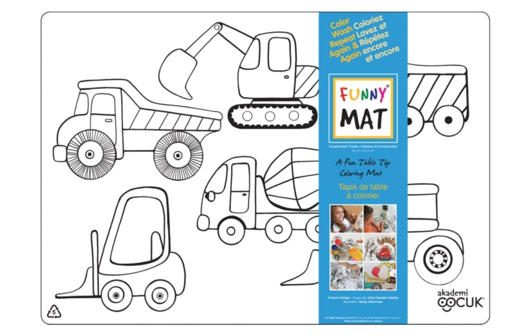 CC24 NAPPERON À COLORIER - CONSTRUCTION