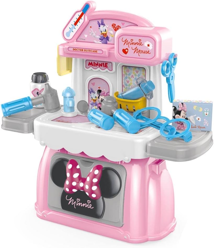 MINNIE MOUSE - VALISE DE DOCTEUR PORTATIVE 3 EN 1