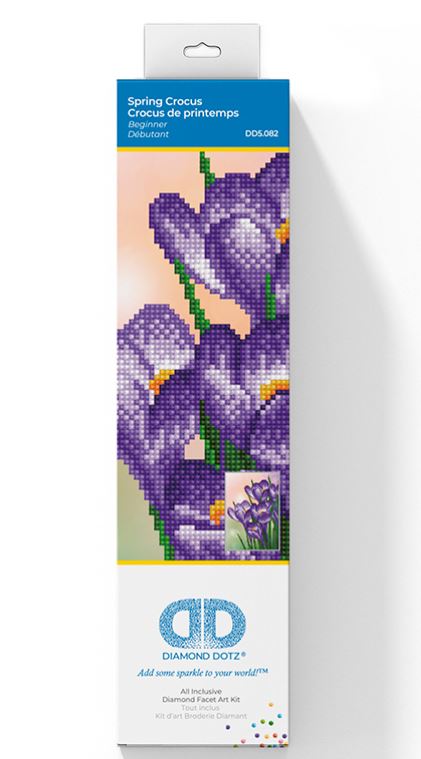 DIAMOND DOTZ - CROCUS - DIAMOND PAINTING - PEINTURE À DIAMOND (PRENDRE #ASSEZ DIAMOND DOTZ 2025)