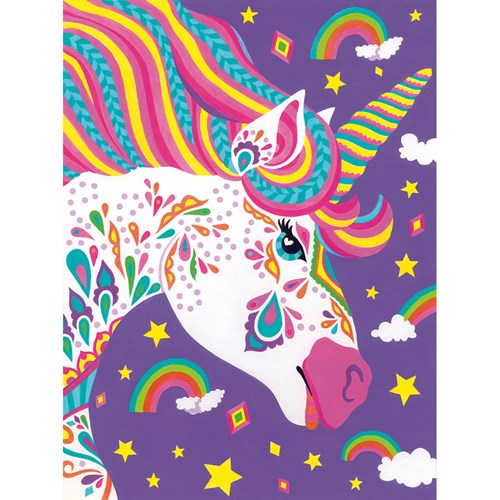 UNICORN PAINT BY NUMBER 9 X 12 (MEDIUM)