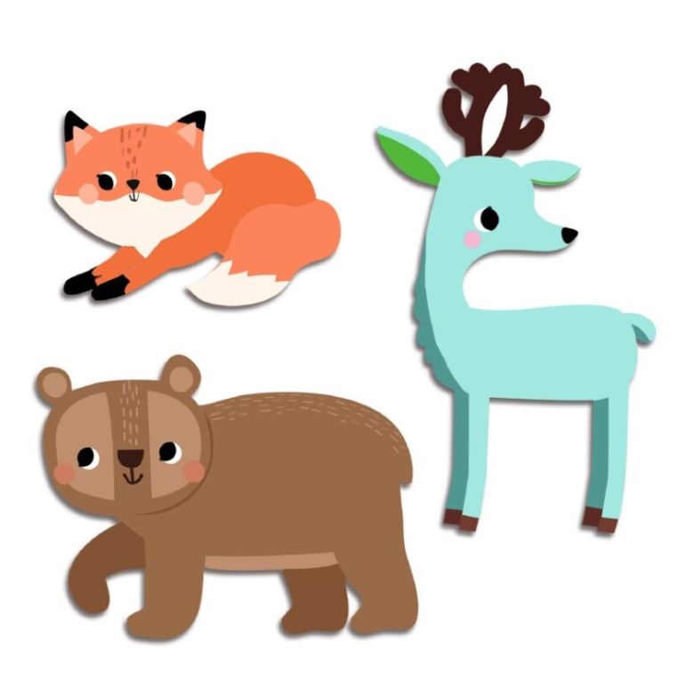 DJECO STICKERS - FOREST ANIMALS
