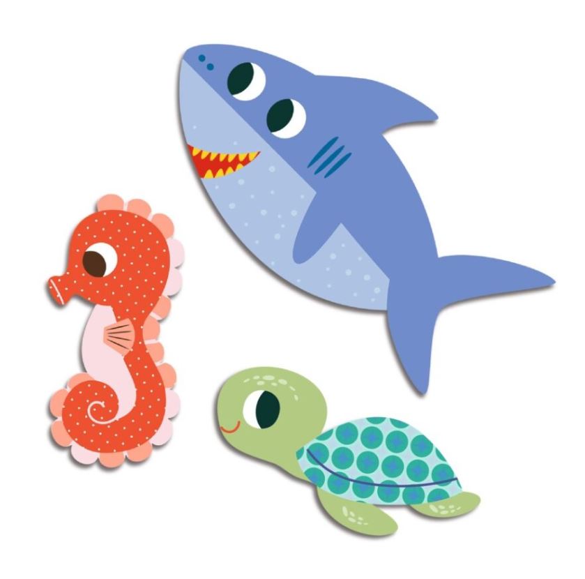 DJECO STICKERS - SEA ANIMALS