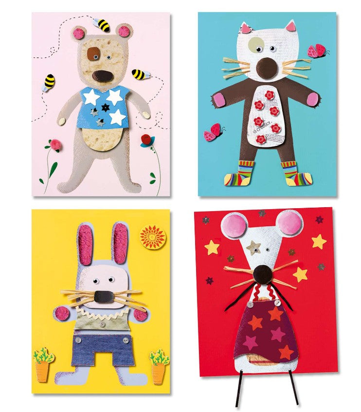 DJECO COLLAGES FOR LITTLE ONES - LITTLE ANIMALS