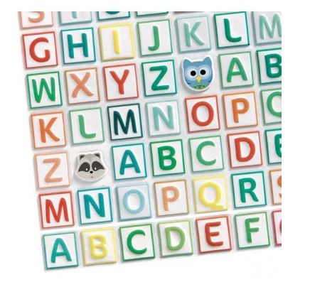 3D ALPHABET STICKERS