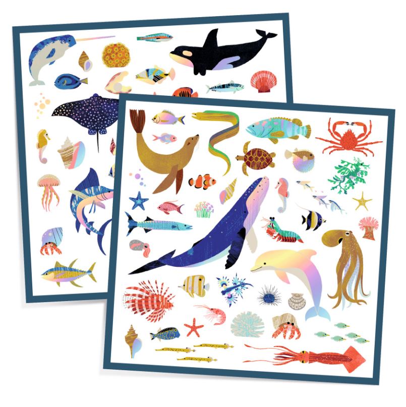 DJECO METALLIC STICKERS - OCEAN