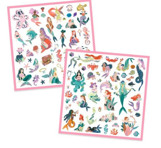 DJECO STICKERS - GLITTER MERMAIDS