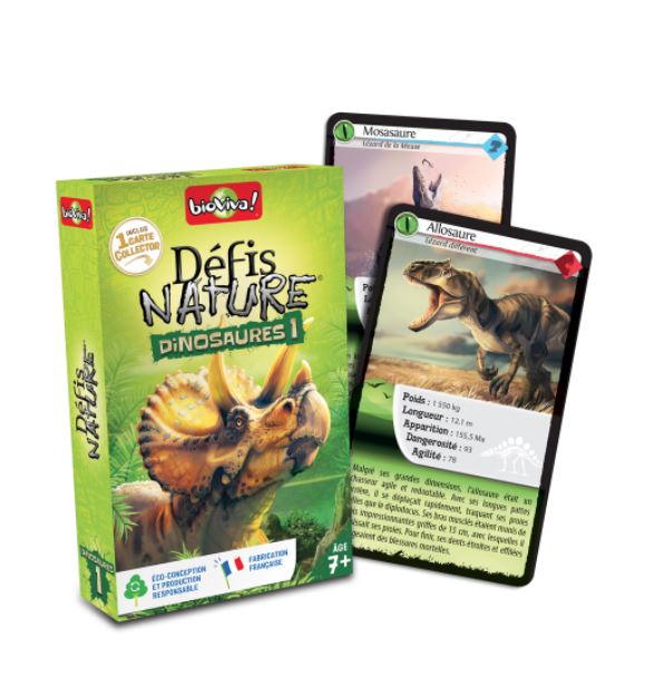 JEU DÉFIS NATURE - DINOSAURES 1 VERT (NOUVELLE VERSION)